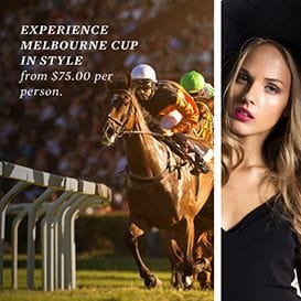 Enjoy Melbourne Cup lunch at a boutique equine themed hotel Enjoy Melbourne Cup lunch at a boutique equine themed hotel